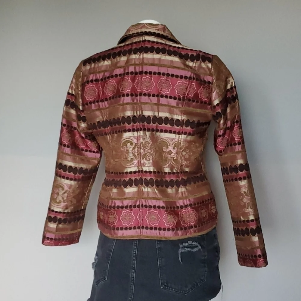 SALE 4/$15 Vintage Erin London Brocade Boho Blazer